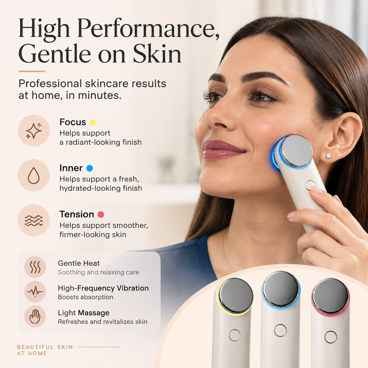 AURVOA® GlowLift™ 3-in-1 Facial Beauty Device