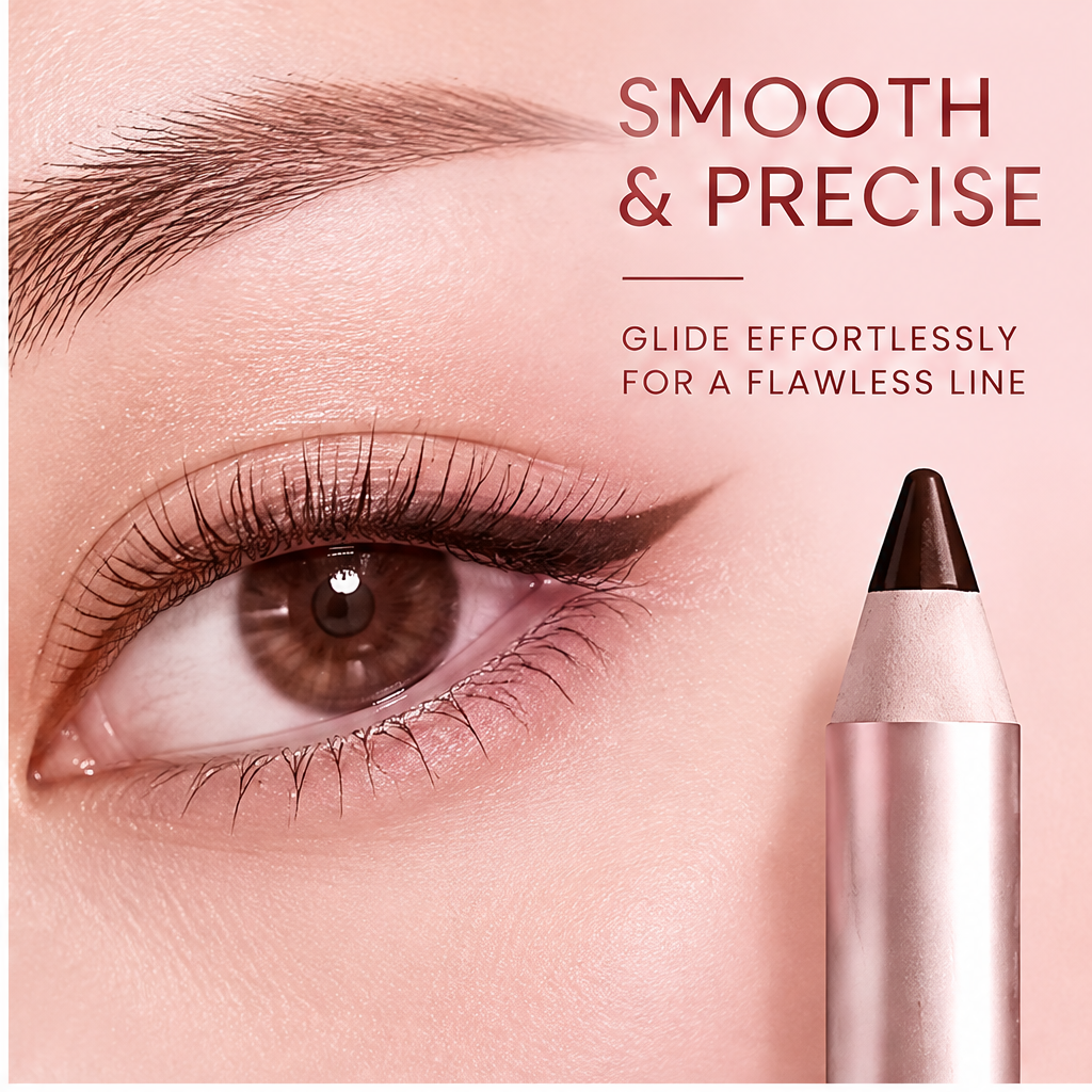AURVOA Pencil Eyeliner - smooth and precise glide effortlessly for a flawless line eye close-up