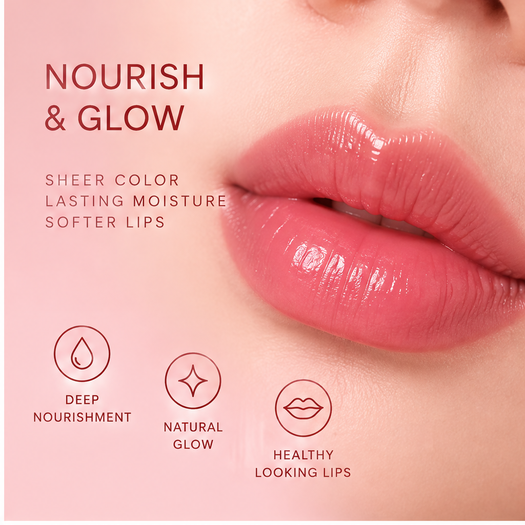 AURVOA Tinted Lip Balm - Natural color healthy lips