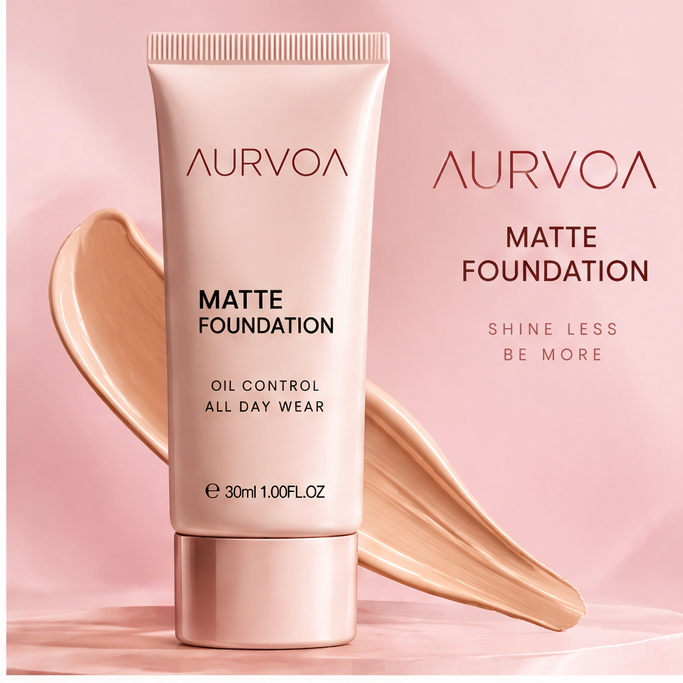AURVOA Matte Foundation - shine less be more shine-free finish 30ml tube
