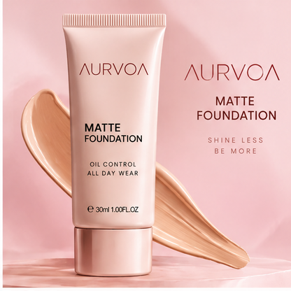 AURVOA Matte Foundation - shine less be more shine-free finish 30ml tube