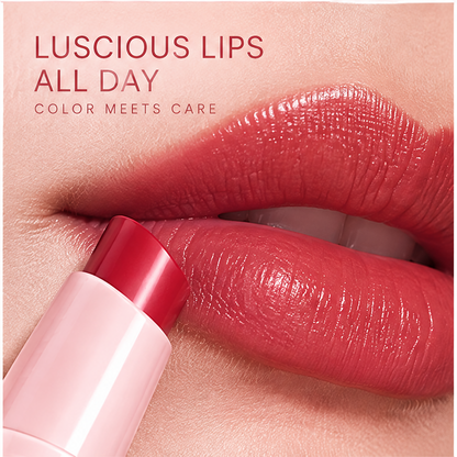 AURVOA Twist-Up Creamy Lipstick - luscious lips all day color meets care close-up lips