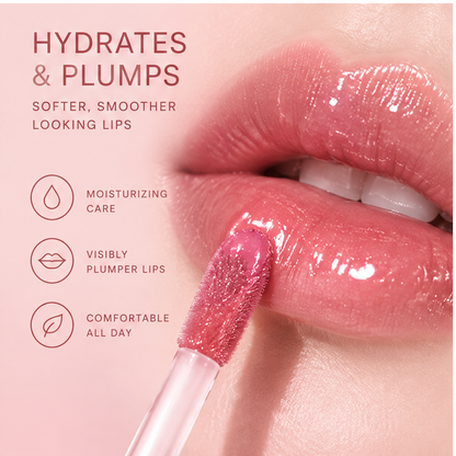 AURVOA Crystal Lip Gloss - hydrates and plumps softer smoother looking lips