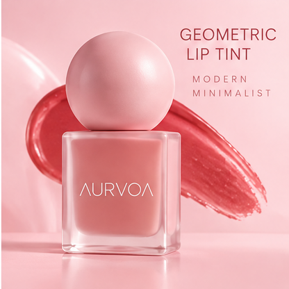 AURVOA Geometric Lip Tint - geometric lip tint modern minimalist with swatch