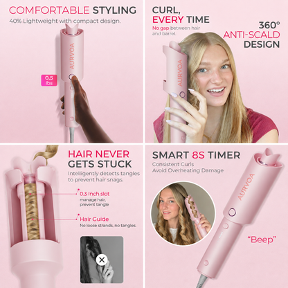 AURVOA® SpinWave Smart Automatic Hair Curler