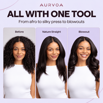 AURVOA Salon Blowouts at Home - Ionic Smoothing Power